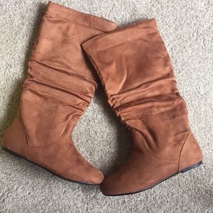 Charlotte Russe Suede Riding Boots